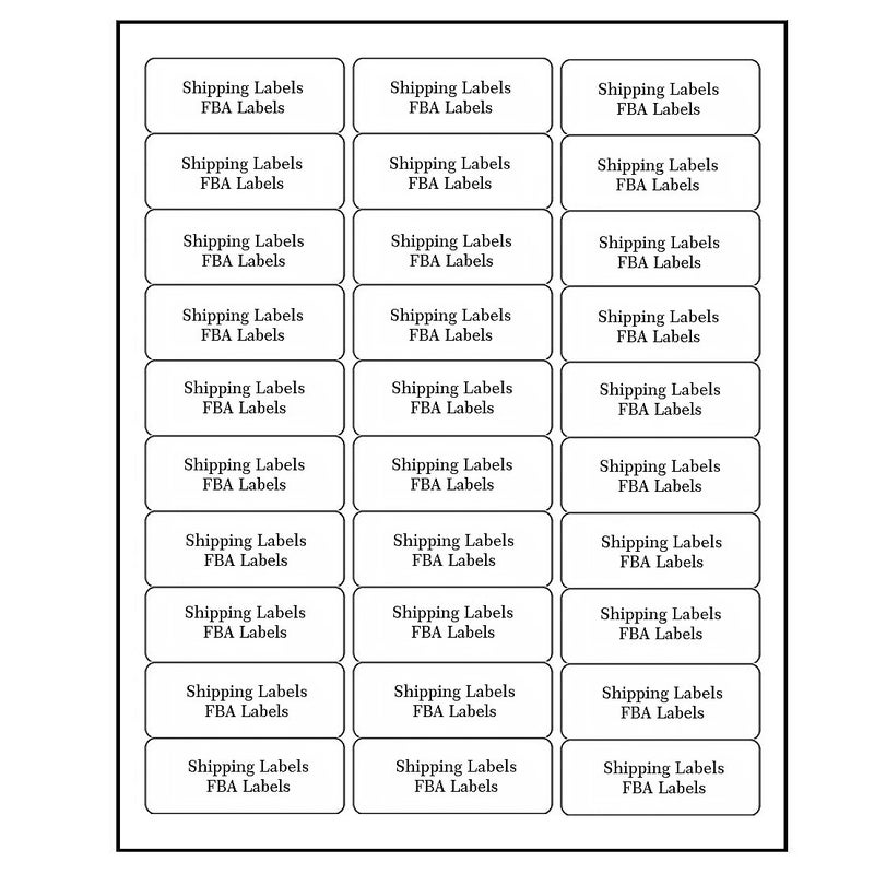 SJPACK 3000 White 1" x 2-5/8" Labels, 30 Up/Sheet, 100 Sheets, Laser & Inkjet Compatible, Multi-use Address & Shipping Labels - Image 2